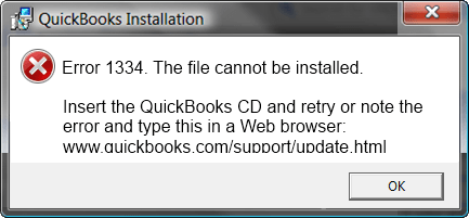 quickbooks error 1334 repair