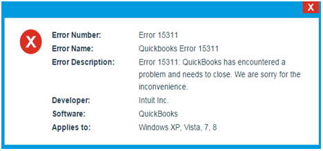 error 15311 quickbooks update