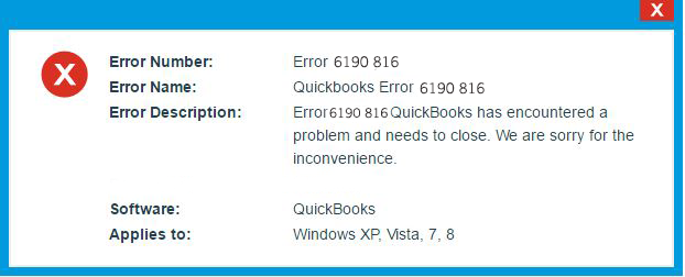 quickbooks error -6190 -816