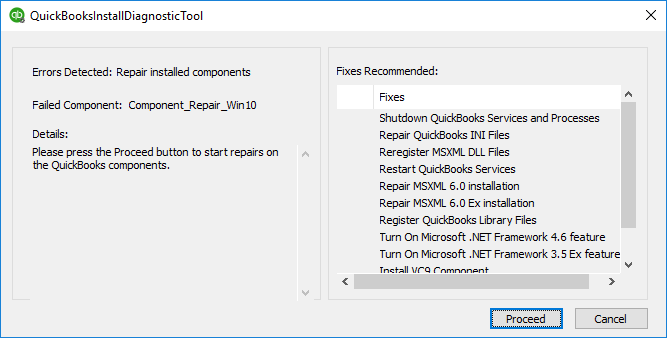 quickbooks component repair tool windows 10
