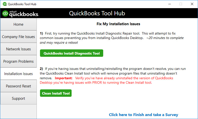 Quickbooks install diagnostic tool