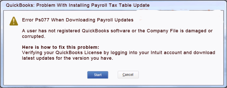 Payroll tax table update issues