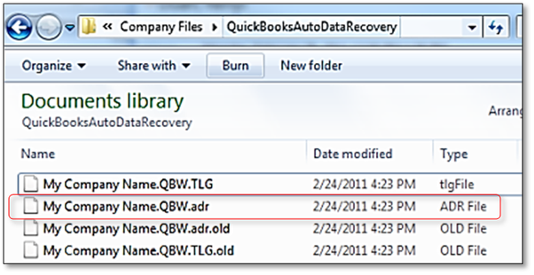 QuickBooks error code 6000 83 : change extension