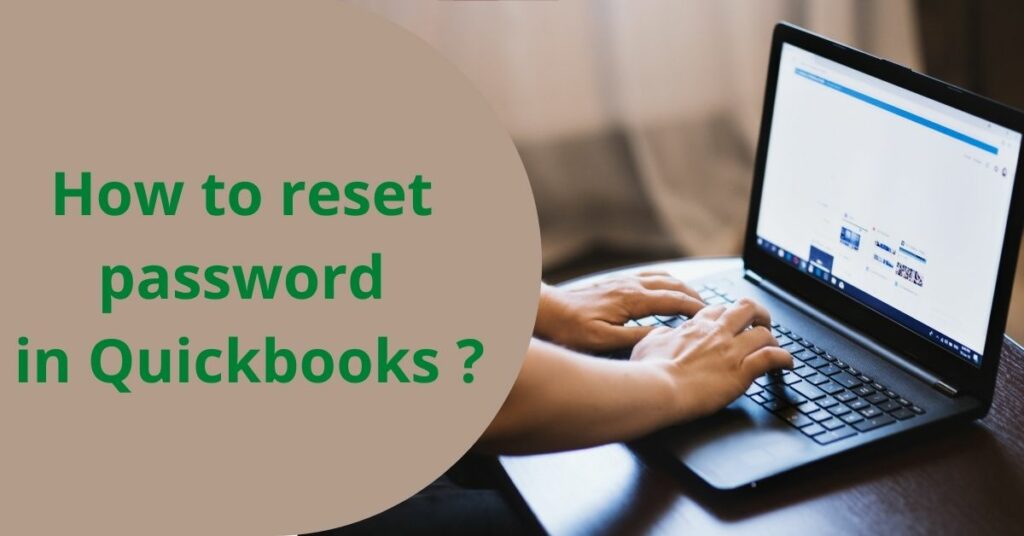How to change quickbooks password