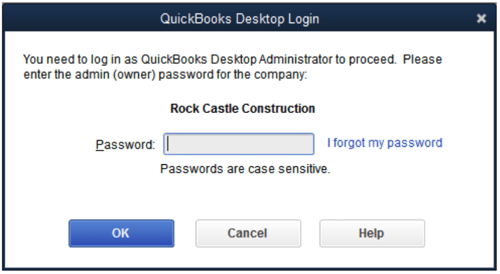 Do not enter a username just input a password