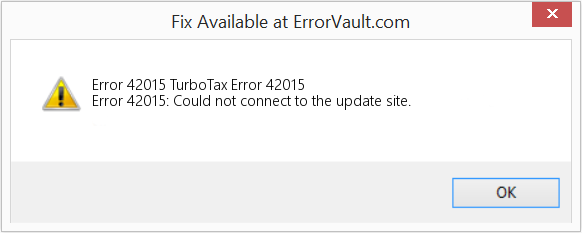 TurboTax Error 42015 Message