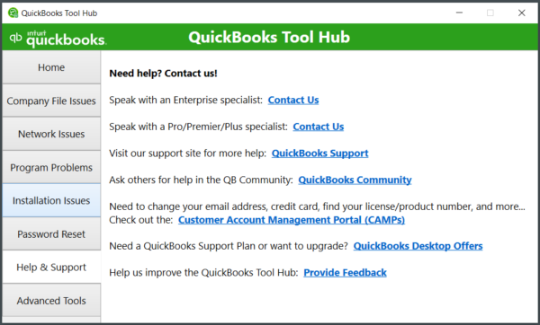 Quickbooks Tool hub