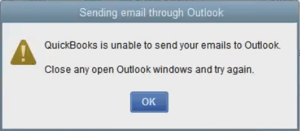 QuickBooks email not working