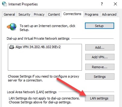check LAN settings ( Fix QuickBooks Error 403)