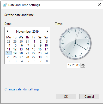Reset the Date and Time of Your System 